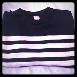 A New Day Navy and White Striped Sweater